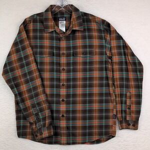 Patagonia Buckshot Button Up Plaid Shirt Long Sleeved Men's Medium Gorpcore